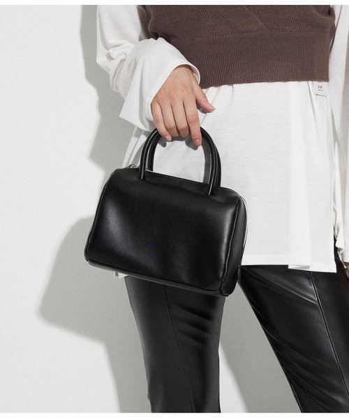 ANAP(アナップ)の「ミニボストンバック(ボストンバッグ・レディース・ブラック/ライトベージュ・FREE)」の11枚目の写真