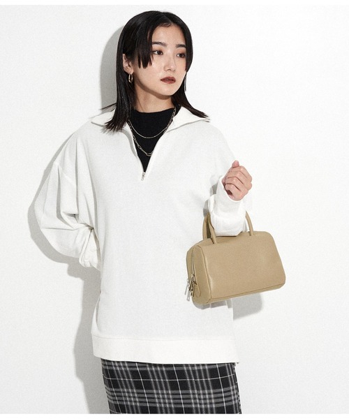 ANAP(アナップ)の「ミニボストンバック(ボストンバッグ・レディース・ブラック/ライトベージュ・FREE)」の13枚目の写真