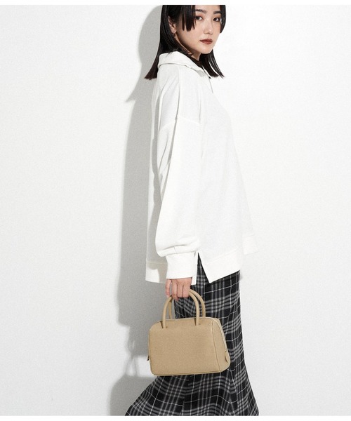 ANAP(アナップ)の「ミニボストンバック(ボストンバッグ・レディース・ブラック/ライトベージュ・FREE)」の14枚目の写真