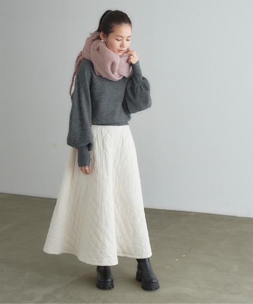 titivate（ティティベイト）の「2way大判ストール（マフラー・レディース・ピンク系その他/ブルー/モカ/アイボリー・FREE）」の17枚目の写真