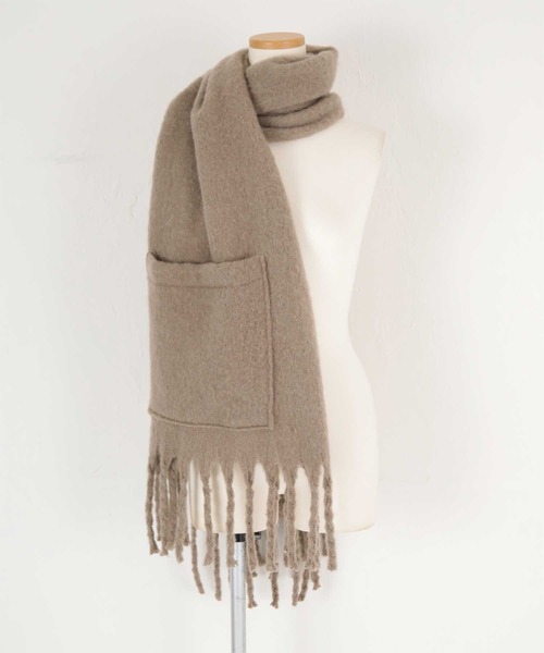 titivate（ティティベイト）の「2way大判ストール（マフラー・レディース・ピンク系その他/ブルー/モカ/アイボリー・FREE）」の9枚目の写真