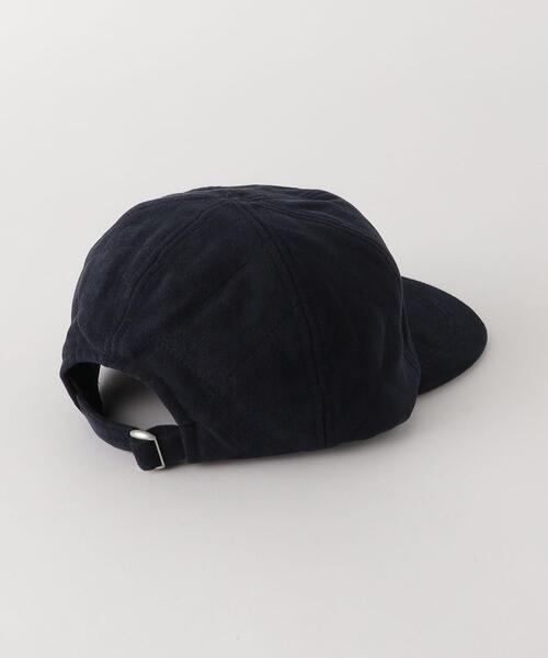 green label relaxing（グリーンレーベルリラクシング）の「GLR フェイクスエード キルト キャップ（キャップ・メンズ・ブラック/ネイビー・FREE）」の4枚目の写真