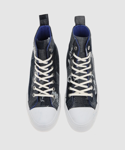 MARCELO BURLON（マルセロ・バーロン）の「ALL OVER CROSS HIGH VULC（スニーカー・メンズ・ブルー・41/42）」の5枚目の写真
