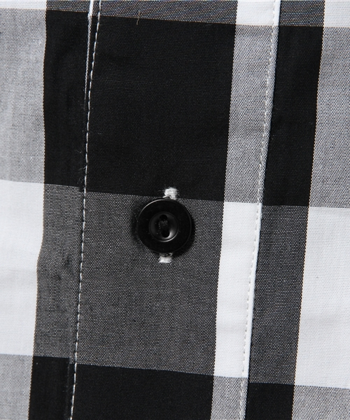 WHO'S WHO gallery（フーズフーギャラリー）の「ギンガムデザインシャツ（シャツ/ブラウス・レディース・ブラック/ネイビー・FREE）」の7枚目の写真