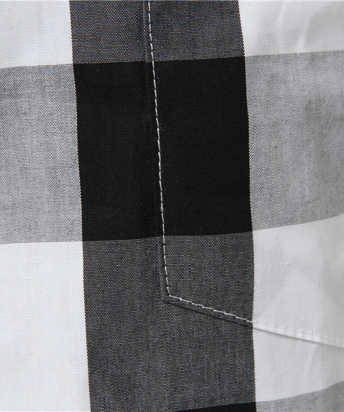 WHO'S WHO gallery（フーズフーギャラリー）の「ギンガムデザインシャツ（シャツ/ブラウス・レディース・ブラック/ネイビー・FREE）」の8枚目の写真