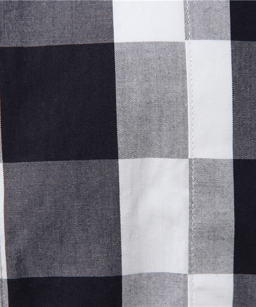 WHO'S WHO gallery（フーズフーギャラリー）の「ギンガムデザインシャツ（シャツ/ブラウス・レディース・ブラック/ネイビー・FREE）」の5枚目の写真