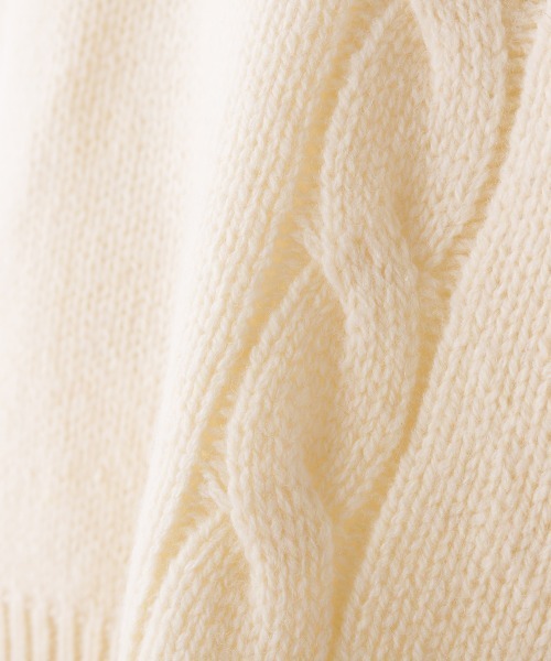 OMNES（オムネス）の「シェットランドウールサイドオープンベスト（ベスト・レディース・ブラック/ブラウン/グレー/アイボリー・FREE）」の19枚目の写真