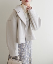 natural couture | 軽い着心地で、しっかり暖かい/メルトンショート丈コート(テーラードジャケット)