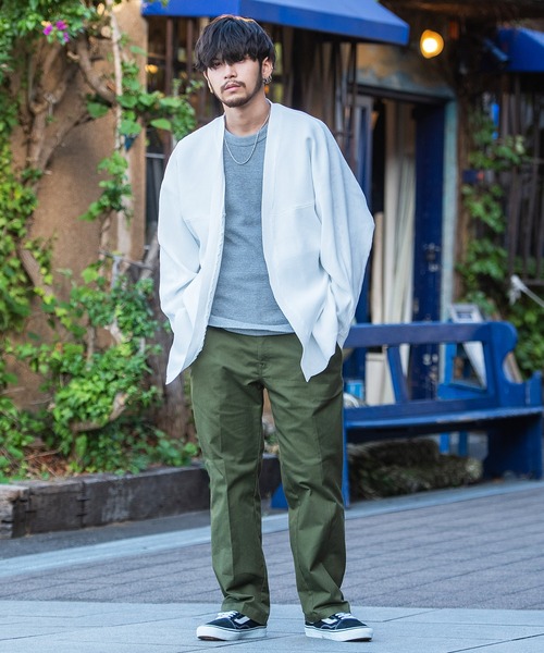 CavariA（キャバリア）の「『CavariA/キャバリア』12Gドルマンスリーブボタンレスニットカーディガン（カーディガン/ボレロ・メンズ・オフホワイト/ブルーグレー/ブラック/グレイッシュベージュ・L/M）」の19枚目の写真