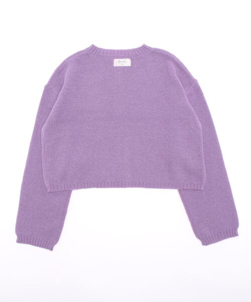 omom sot（オムオムソット）の「ショート丈 ニット カーディガン omom sot（カーディガン/ボレロ・レディース・ダークブラウン/ブルー/アイボリー/ラベンダー・M）」の15枚目の写真