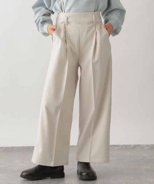 GLOBAL WORK(グローバルワーク)の「起毛イージーケアサス付きパンツ/ 163868(その他パンツ・キッズ・グレー/ベージュ系その他/ダークブラウン/ブラック/オフホワイト・110cm/150cm/100cm/160cm/140cm/130cm/120cm)」の2枚目の写真