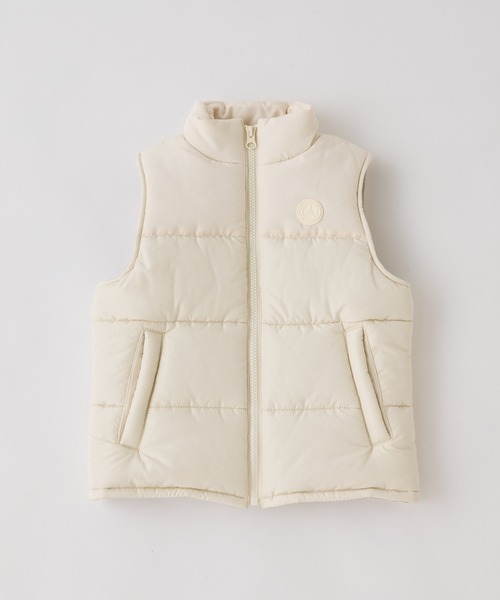 CIAOPANIC TYPY（チャオパニックティピー）の「【KIDS】フェイクダウン配色モンスターベスト/中綿ベスト（ダウンベスト・キッズ・キャメル/アイボリー/ブラック・S/M/L/XL/XXL）」の21枚目の写真