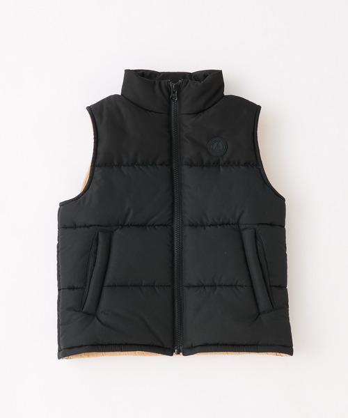 CIAOPANIC TYPY（チャオパニックティピー）の「【KIDS】フェイクダウン配色モンスターベスト/中綿ベスト（ダウンベスト・キッズ・キャメル/アイボリー/ブラック・S/M/L/XL/XXL）」の22枚目の写真