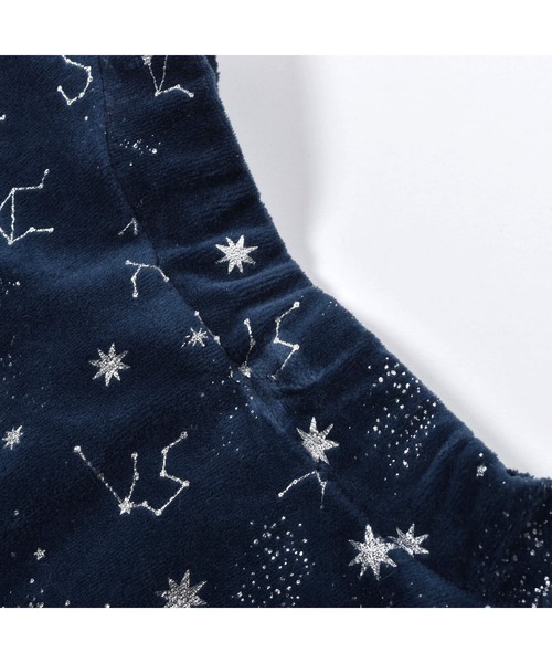 BeBe（ベベ）の「BeBe/【お揃い】ベロア星座柄フレアスカート(100~150cm)（スカート・キッズ・ブルー系その他・110/100/130/120/150/140）」の10枚目の写真