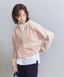 BEAUTY&YOUTH UNITED ARROWS | リブ ベロア ディープＶネック ロングスリーブ プルオーバー -ウォッシャブル-(その他トップス)