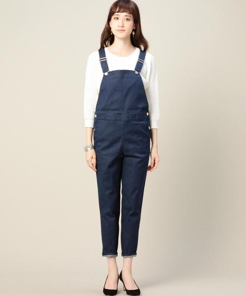 BEAUTY&YOUTH UNITED ARROWS(ビューティーアンドユースユナイテッドアローズ)の「BYBC テーパード オーバーオール◆(サロペット/オーバーオール・レディース・ホワイト/ネイビー/オフホワイト・フリー)」の6枚目の写真