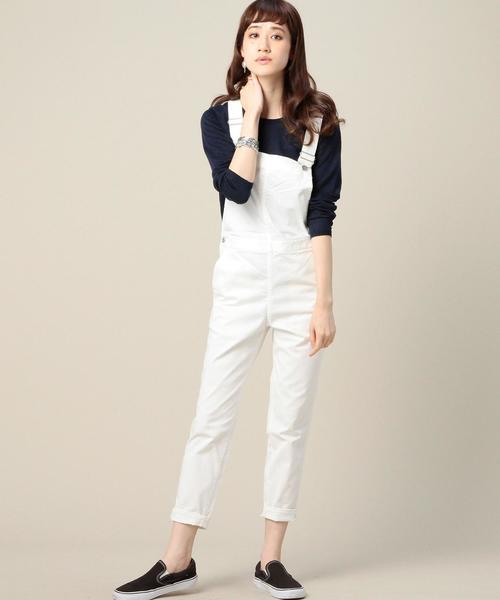 BEAUTY&YOUTH UNITED ARROWS(ビューティーアンドユースユナイテッドアローズ)の「BYBC テーパード オーバーオール◆(サロペット/オーバーオール・レディース・ホワイト/ネイビー/オフホワイト・フリー)」の9枚目の写真
