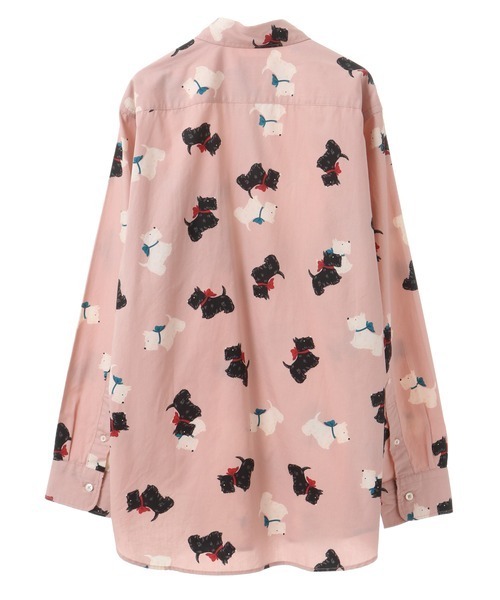 KARL HELMUT（カールヘルム）の「スコッチテリアプリントシャツブラウス（シャツ/ブラウス・メンズ・ブルー/ピンク/キナリ・LARGE/MEDIUM）」の4枚目の写真