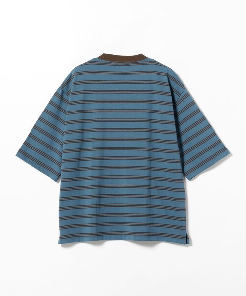 BEAMS LIGHTS(ビームスライツ)の「BEAMS LIGHTS / エクストラ ヘビーウェイト ボーダー Tシャツ(Tシャツ/カットソー・メンズ・ホワイト/ネイビー/グリーン系その他2・SMALL/MEDIUM/LARGE)」の16枚目の写真