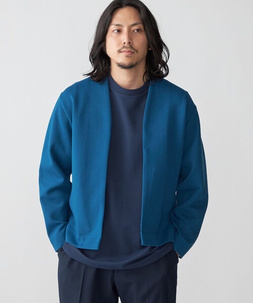 SHIPS(シップス)の「【WEB限定】SHIPS: バルキー ポンチ ボタンレス カーディガン(カーディガン/ボレロ・メンズ・グレー/ブラック/ロイヤルブルー・SMALL/MEDIUM/LARGE/X-LARGE)」の14枚目の写真
