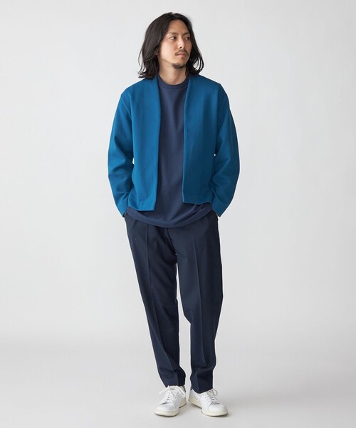 SHIPS(シップス)の「【WEB限定】SHIPS: バルキー ポンチ ボタンレス カーディガン(カーディガン/ボレロ・メンズ・グレー/ブラック/ロイヤルブルー・SMALL/MEDIUM/LARGE/X-LARGE)」の15枚目の写真