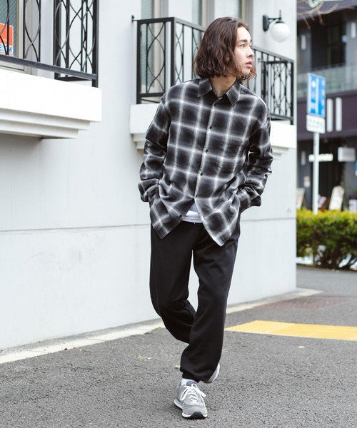 WEGO（ウィゴー）の「WEGO/オンブレチェックシャツ（シャツ/ブラウス・メンズ・ホワイト系その他2/ブラック系その他2・MEDIUM/LARGE）」の8枚目の写真