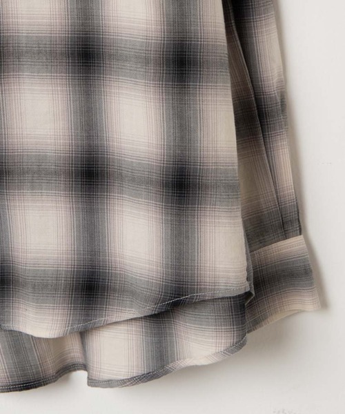 WEGO（ウィゴー）の「WEGO/オンブレチェックシャツ（シャツ/ブラウス・メンズ・ホワイト系その他2/ブラック系その他2・MEDIUM/LARGE）」の13枚目の写真