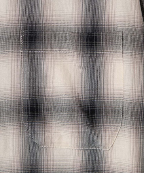 WEGO（ウィゴー）の「WEGO/オンブレチェックシャツ（シャツ/ブラウス・メンズ・ホワイト系その他2/ブラック系その他2・MEDIUM/LARGE）」の16枚目の写真