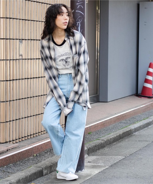 WEGO（ウィゴー）の「WEGO/オンブレチェックシャツ（シャツ/ブラウス・メンズ・ホワイト系その他2/ブラック系その他2・MEDIUM/LARGE）」の20枚目の写真