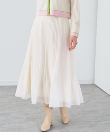 ANAYI | スパンオーガンジープリーツ スカート(スカート)