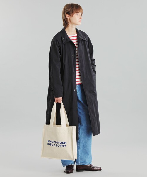 MACKINTOSH PHILOSOPHY グレー トートバッグ シンセティックシュリンクレザー 2WAYトートバッグ(バッグ