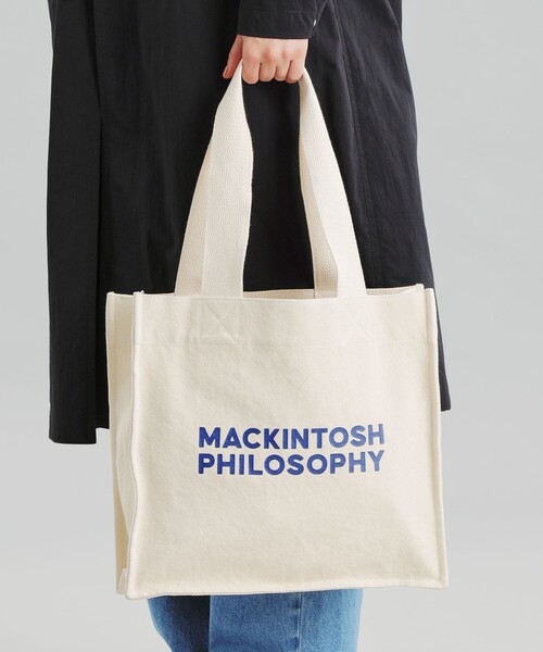 MACKINTOSH PHILOSOPHY（ﾏｯｷﾝﾄｯｼｭ ﾌｨﾛｿﾌｨｰ）の「GREY LABEL ボールドロゴスクエアトート（トートバッグ・レディース・レッド/ダークネイビー・FREE）」の8枚目の写真