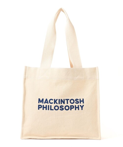 MACKINTOSH PHILOSOPHY（ﾏｯｷﾝﾄｯｼｭ ﾌｨﾛｿﾌｨｰ）の「GREY LABEL ボールドロゴスクエアトート（トートバッグ・レディース・レッド/ダークネイビー・FREE）」の3枚目の写真