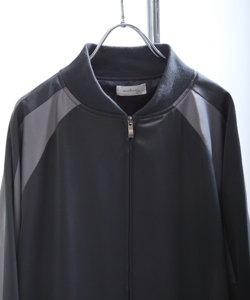 NILWAY（ニルウェイ）の「配色ラインルーズスカジャン（スカジャン・メンズ・ネイビー/チャコール/グレー・MEDIUM/LARGE）」の8枚目の写真