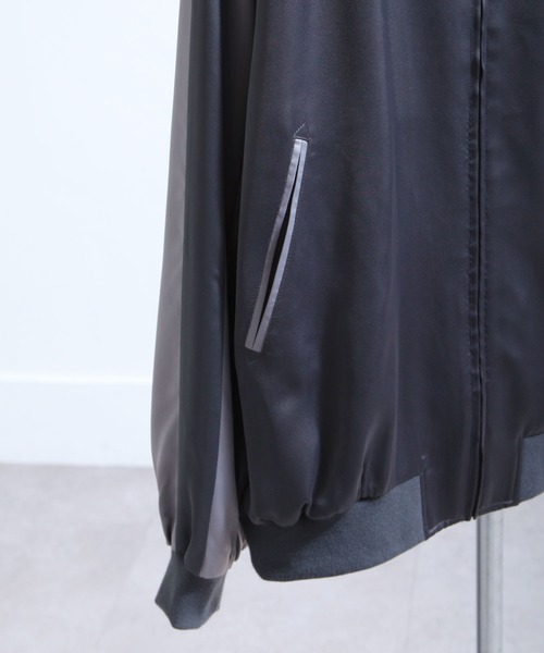 NILWAY（ニルウェイ）の「配色ラインルーズスカジャン（スカジャン・メンズ・ネイビー/チャコール/グレー・MEDIUM/LARGE）」の11枚目の写真