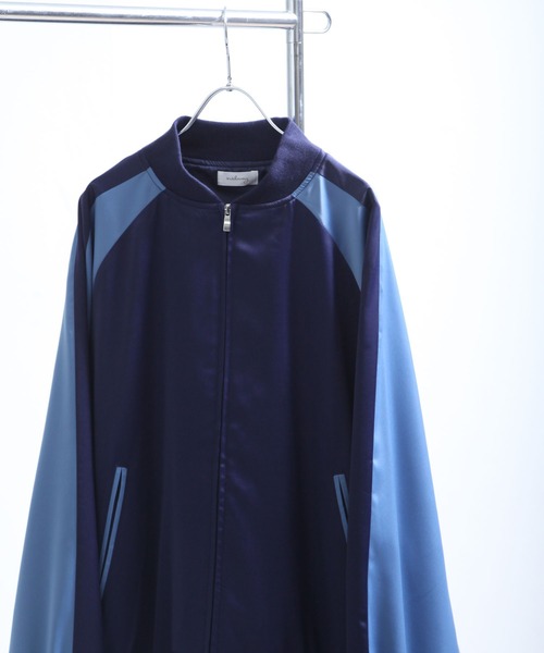 NILWAY（ニルウェイ）の「配色ラインルーズスカジャン（スカジャン・メンズ・ネイビー/チャコール/グレー・MEDIUM/LARGE）」の15枚目の写真