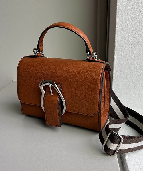 CAPRICIEUX LE'MAGE（カプリシューレマージュ）の「〈LE VERNIS/ル・ベルニ〉ポワールミニバッグ（ショルダーバッグ・レディース・キャメル/ブルー・FREE）」の17枚目の写真