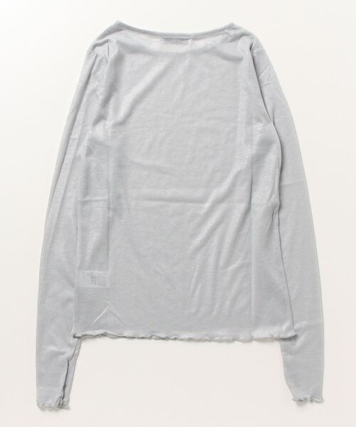 セール】【WEB限定】シアーラメプリントロングスリーブTシャツ（T