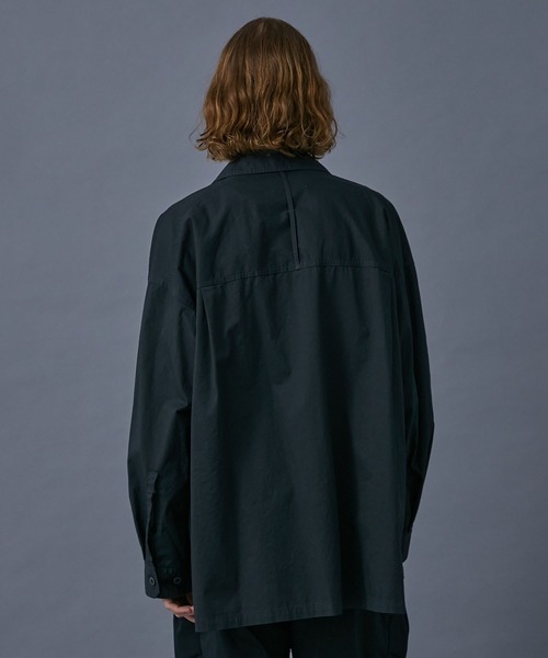 PUBLIC TOKYO（パブリックトウキョウ）の「オーバーダイリラックシャツブルゾン（シャツ/ブラウス・メンズ・カーキ/ダークグレー・1/2）」の20枚目の写真