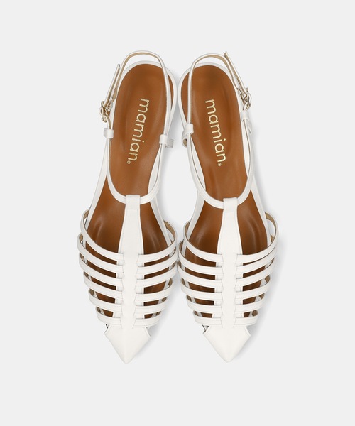 ポインテッドトゥフラットグルカサンダル