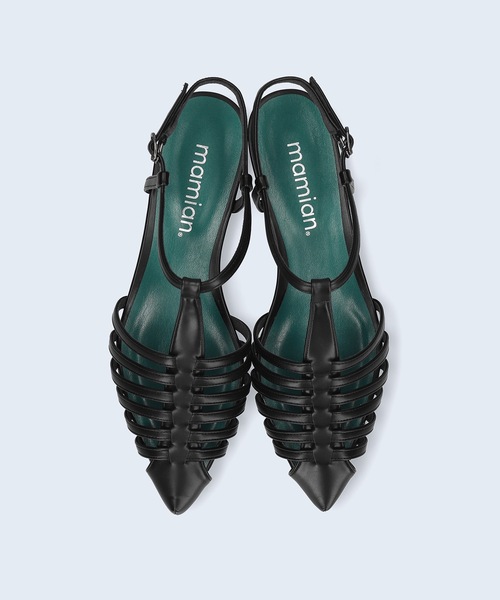 ポインテッドトゥフラットグルカサンダル