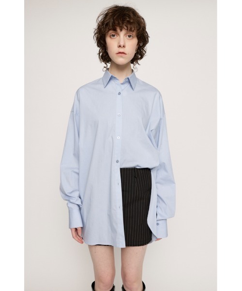 SLY（スライ）の「LOOSE ARM SLIT SH ルーズアーム スリット シャツ オーバーサイズ ビッグサイズ ボリュームアーム EASY CARE（シャツ/ブラウス・レディース・ライム/オフホワイト/ライトブルー/ライトピンク・FREE）」の19枚目の写真