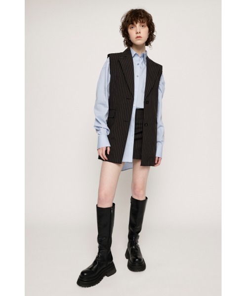 SLY（スライ）の「LOOSE ARM SLIT SH ルーズアーム スリット シャツ オーバーサイズ ビッグサイズ ボリュームアーム EASY CARE（シャツ/ブラウス・レディース・ライム/オフホワイト/ライトブルー/ライトピンク・FREE）」の20枚目の写真