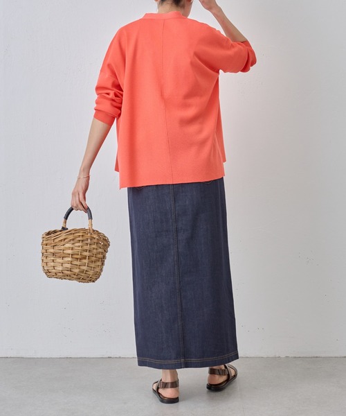 BEARDSLEY（ビアズリー）の「デニムタイト コクーン ロングスカート（デニムスカート・レディース・インディゴブルー・FREE）」の5枚目の写真