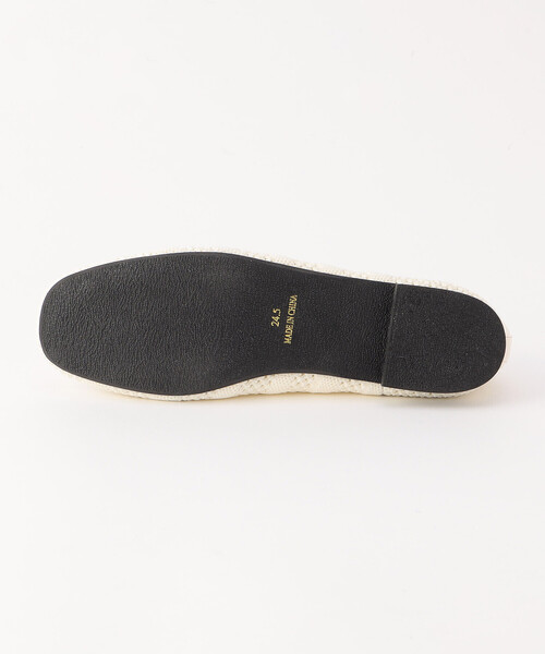 ONIGIRI(オニギリ)の「ニット フラットシューズ(パンプス・レディース・アイボリー/ネイビー・23.5cm/24.5cm)」の10枚目の写真