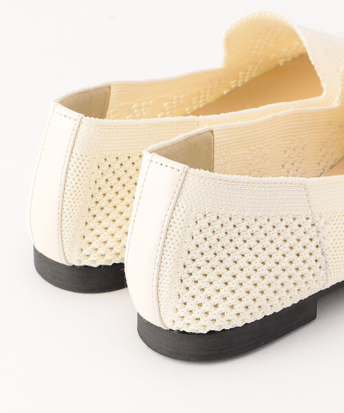 ONIGIRI(オニギリ)の「ニット フラットシューズ(パンプス・レディース・アイボリー/ネイビー・23.5cm/24.5cm)」の9枚目の写真