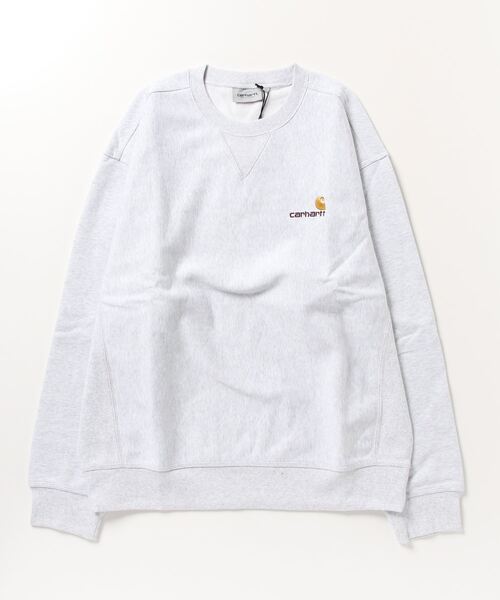 Carhartt WIP(カーハートダブリューアイピー)の「AMERICAN SCRIPT SWEATSHIRT(スウェット・メンズ・アッシュグレー/ブラック/キナリ/ライトブルー/ラベンダー/グレー/ダークグリーン・SMALL/MEDIUM/LARGE/X-LARGE)」の4枚目の写真