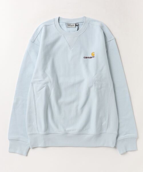 Carhartt WIP(カーハートダブリューアイピー)の「AMERICAN SCRIPT SWEATSHIRT(スウェット・メンズ・アッシュグレー/ブラック/キナリ/ライトブルー/ラベンダー/グレー/ダークグリーン・SMALL/MEDIUM/LARGE/X-LARGE)」の7枚目の写真