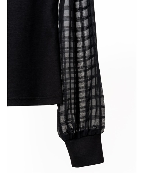 Soir,5 COCOTTE PARIS(ソワールイブニングココットパリ)の「シアースリーブトップス(Tシャツ/カットソー・レディース・ホワイト/ネイビー/ブラック・FREE)」の14枚目の写真