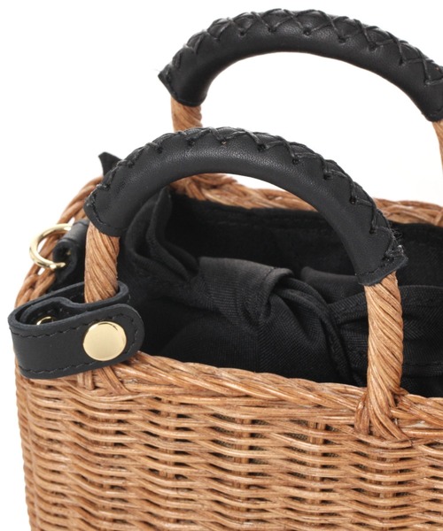 The Bagmati（ザバグマティ）の「【セレクト】Bagmati（バグマティ）ショルダーバッグ（かごバッグ・レディース・ライトベージュ・FREE）」の11枚目の写真
